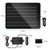 Solar Battery Charger Maintainer 15W Panel Kit Dump Trailer Built in Mppt Lead