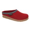 HAFLINGER Unisex Grizzly Classic Wool Clogs, Chili, 38EU