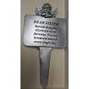 Grey Cherub Memorial stake Sister approx 8.5 inches