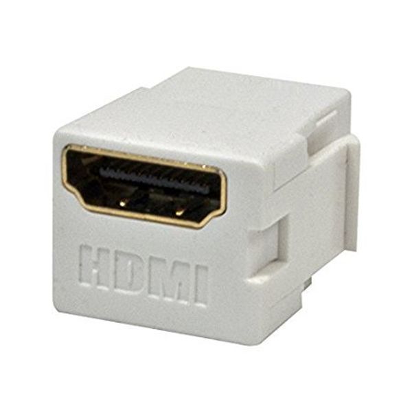HDMI Female to HDMI Female Keystone Coupler Insert White