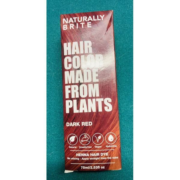 NATURALLY BRITE Hair Color Made From Plants. Henna Hair Dye Made From Red Henna
