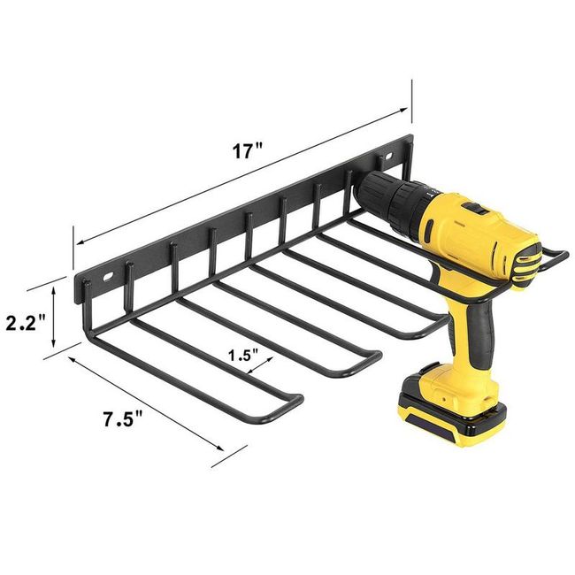 Power Tool Organizer Heavy Duty Tool Shelf, Wall Mounted Storage