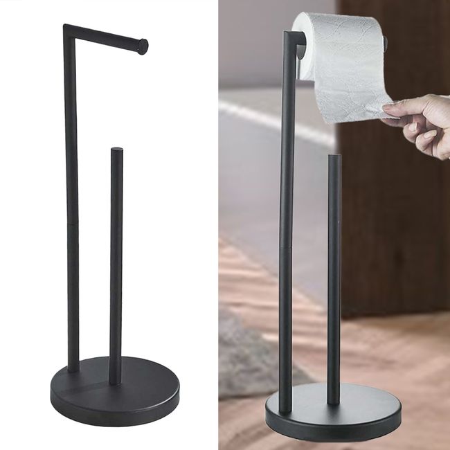 Toilet Paper Holder Stand, Freestanding Tissue Holders For