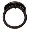 France Luxe Rectangle Ponytail Holder - Black
