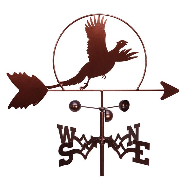 SWEN Products Pheasant Bird Weathervane (Adjustable Mount Included)