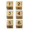 Metal Dice Set: 6 d6 16mm Dice: Gold