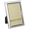 Lawrence Frames Brushed Silver Plated 4 by 6-Inch Metal Picture Frame, Silver