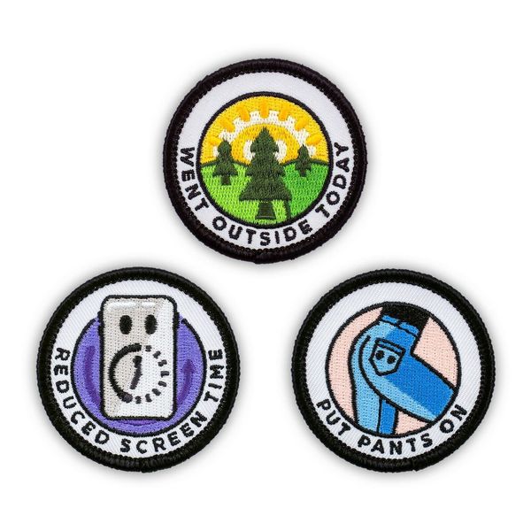 Adult Merit Badge Embroidered Iron-On Patches (Health - Set 3)