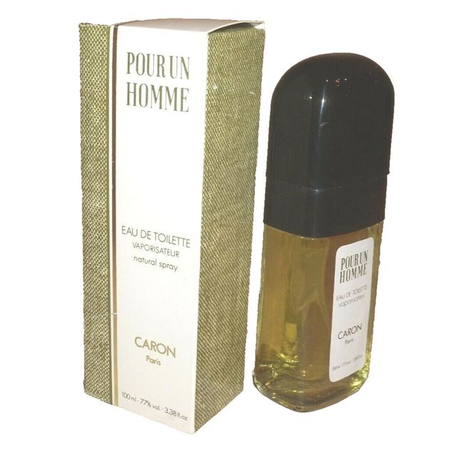 Pour un homme by Caron edt 100 ML. 3.3 oz spray in box, old formula vintage