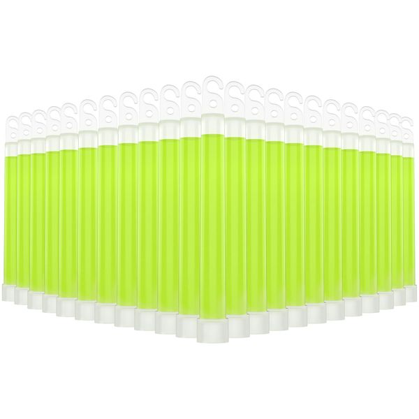 Swiss Safe Premium 6" Glow Sticks - Extra Bright, 12+ Hour Duration, Emergency Ready (Green 24-Pack)