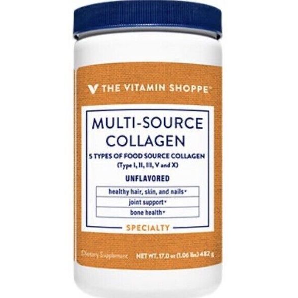 The Vitamin Shoppe Multi-Source Collagen Powder 5 Types - Nail Hair Skin Health