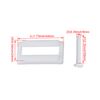 Mxfans A Set Rectangular Shaped Toilet Seat Hinge Bolts Nuts Repair Tool White