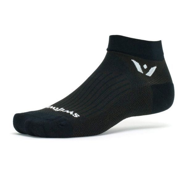 Swiftwick- PERFORMANCE ONE Golf & Running Socks (Black, Medium)