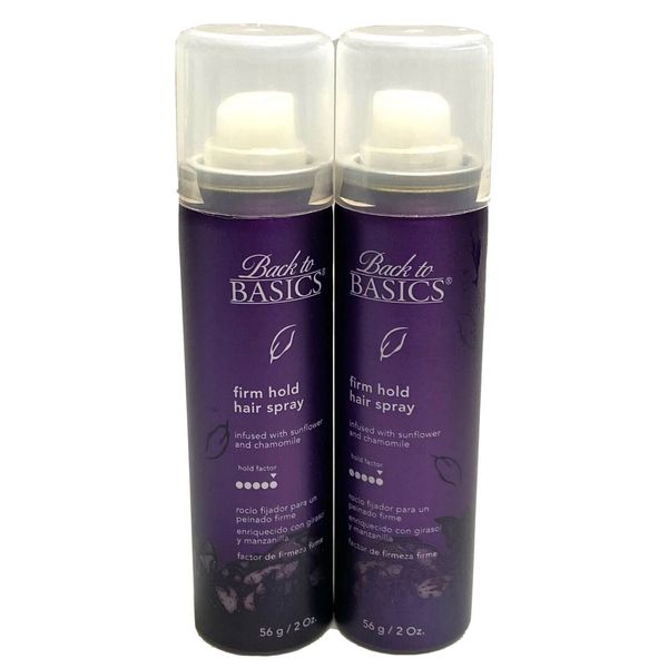 2 Back to Basics Firm Hold Hair Spray 2oz FREE SHIPPING!