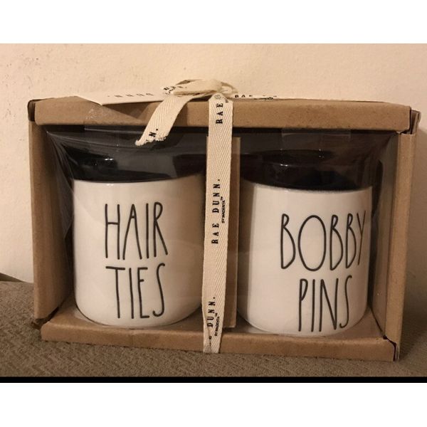 Rae Dunn hair ties and bobby pins