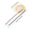 sourcing map 5Pcs Piezo Discs 27mm Acoustic Pickup Transducer Microphone Trigger Buzzer Drum Guitar