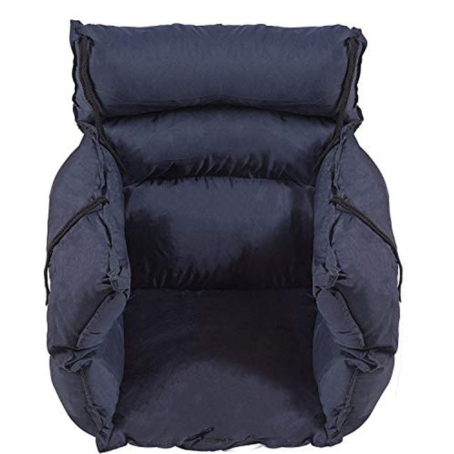 DMI Comfort Wheelchair Cushion, Wheelchair Seat Cushion, Total Wheelchair Pillow, Recliner or Chair Cushion, Navy