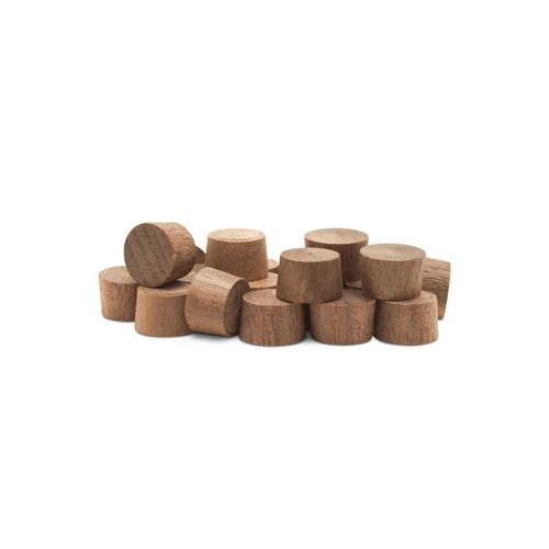 Wood Plugs for Furniture, 3/8 inch Walnut Wood Flat-Head Plug, Wood Plugs for Screw Holes - Pack of 100 by Woodpeckers