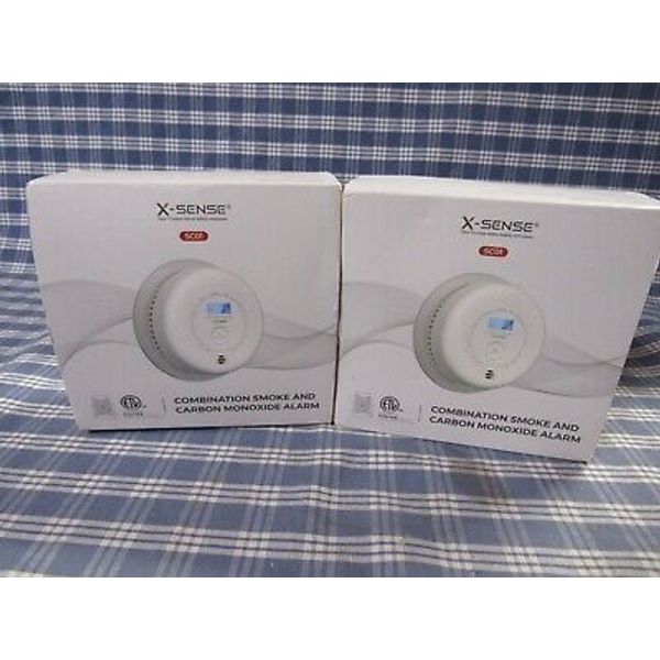 X-Sense SC01 Combo Smoke & Carbon Monoxide Alarm (2 Pack Open Box) FREE SHIPPING