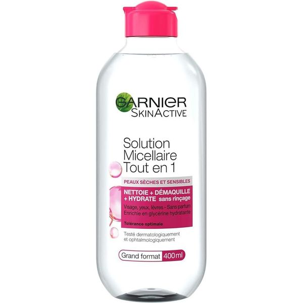 Garnier Skin Active Micellar Solution All-In-One Large Dry and Sensitive Skin, 400 ml
