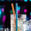 Solid Paper Straws Orange 8inch-Pack of 250