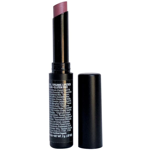 Mom's Secret Natural Lipstick, Organic, Vegan, Gluten Free, Cruelty Free, Slim Package, Made in the USA, 0.07 oz. (Sweet Pea Shimmer)