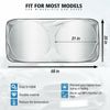 68“*35"Sun Visors Sunscreen Windshield Sun Shade Front Window Fit For Auto Car