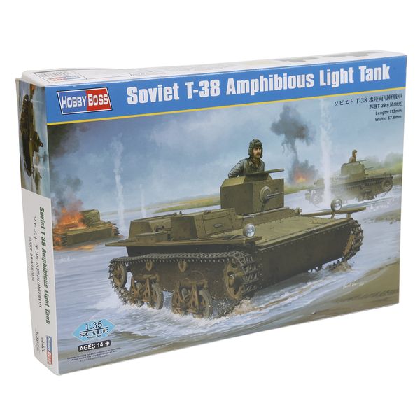 Hobby Boss Soviet T-38 Amphibious Tank Model Kit (1/35 Scale)