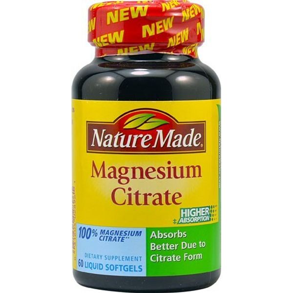 Nature Made Magnesium Citrate Liquid Softgels - 60 CT