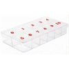 TNBL Empty Nail Tip Storage Box Numbered 0-10, Organized Nail Tip Container & Nail Art Accessories