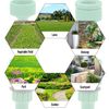 MroMax 2Pcs Green Plastic Quick Connect Hose Connector, 4/7mm, Garden Irrigation System