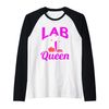 Lab Queen Lab Technician Medical Laboratory Scientist Raglan Baseball Tee