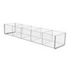 6 Pack Acrylic Retail Tray Countertop Clear 5 Compartment Display Organizer