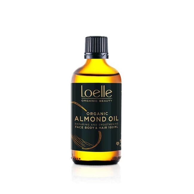 Loelle - Pure, Cold Pressed, Sweet Almond Oil - Natural Anti-Stretch Mark Remedy to Use in Pregnancy - Moisturising Body Oil - Nourishing Face and Hair Oils (100ml)