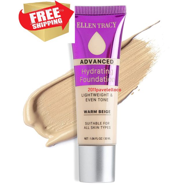 ELLEN TRACY Avanced Hydrating Foundation - ( WARM BEIGE )