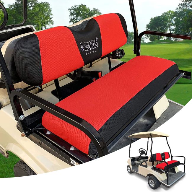 10L0L Universal Golf Cart Rear Seat Cover Dress UP Older Golf Cart Durable Breathable Material Fit Like a Glove for Yamaha EZGO and Club Car, Easy to Install