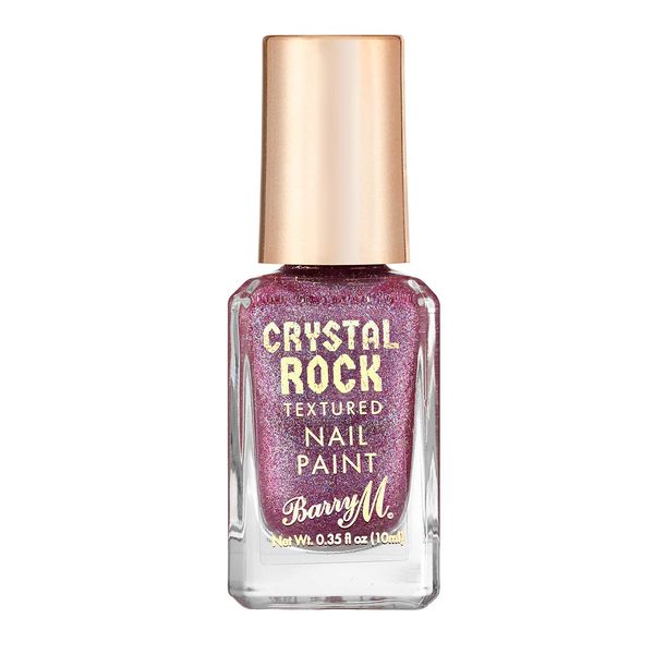 Barry M Cosmetics Crystal Rock Textured Nail Paint - Purple Amethyst