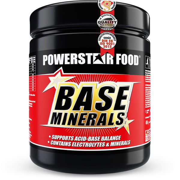 BASE MINERALS | 400g Basenpulver | Basische Mineralien | Organische Citrate | Für ausgeglichenen Säuren-Base-Haushalt & Elektrolytausgleich | 40-tägige Intensiv-Kur | Juicy Orange | Made in Germany