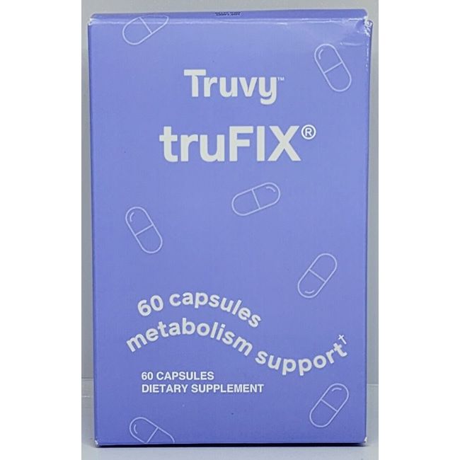 Truvy TruFix Metabolism Support 60 Capsules New in Box