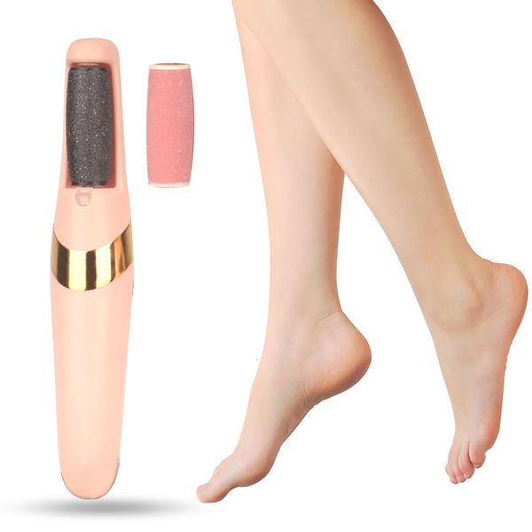 Electric Foot File, Rechargeable Electric Feet Callus Remover Tool, Foot File Hard Skin Remover Waterproof Feet Hard Skin with 2 Heads 2 Speeds for Home Spa Pedicure