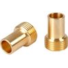 TC Flexible Tap Connector Tail Adapters 15mm x 1/2" Pair