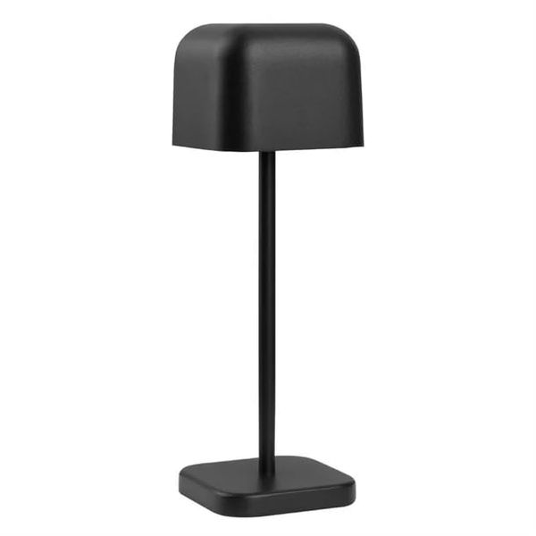 Olympia Lucca Table Lamp Squared Dome Black - 200mm