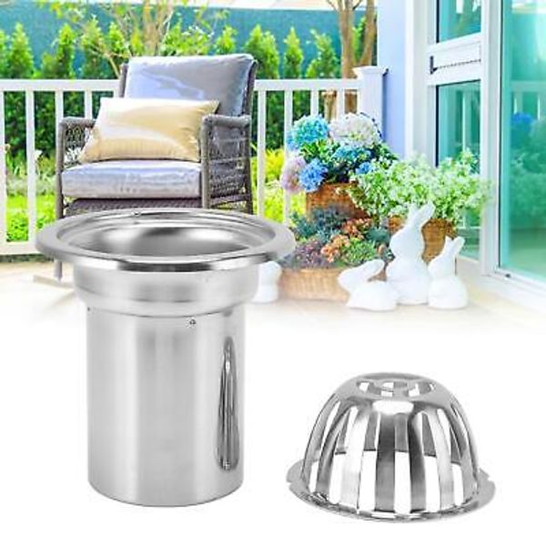 Stainless Steel Round 4 Inch Roof Floor Drain Outdoor Balcony Rainwater Drainage