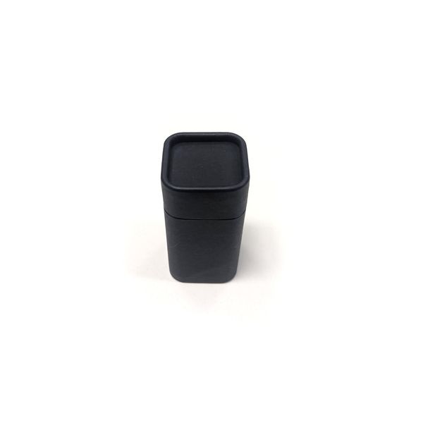 Empty Cardboard Push-Up Deodorant Containers - Square Shape 60g (2.2 oz) (Black, 6-Pack)