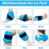 Ankle Ice Pack Wrap for Swelling, Reusable Gel Ice Pack