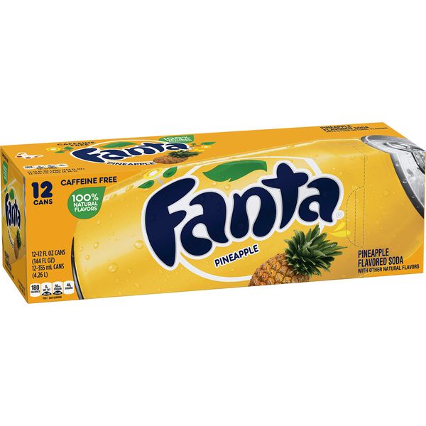 Fanta Pineapple, 12 fl oz (pack of 12)