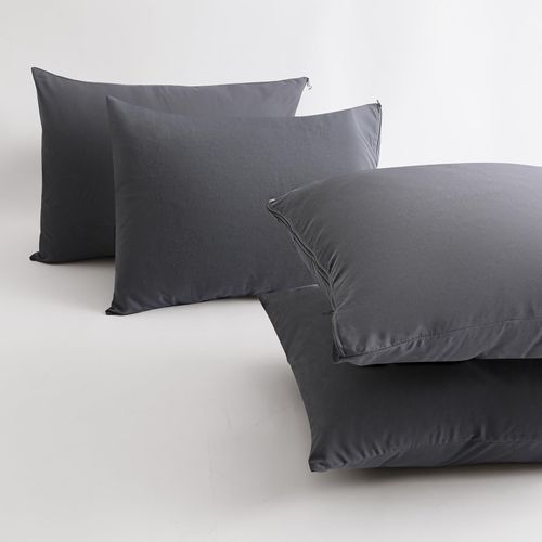 BEITE 4 Pack Pillow Case Protectors Standard -Darkgray 20×36 Inches with Smooth Zipper Design -Comfortable and Skin-Friendly Pillowcase