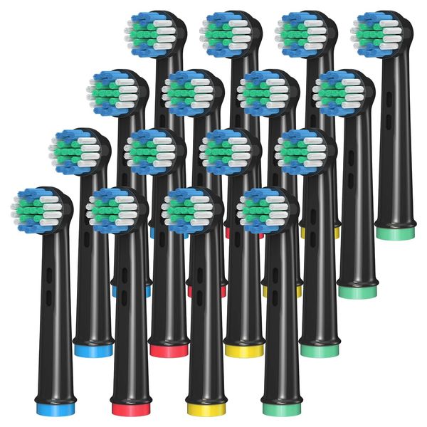 AnjoCare Replacement Brush Heads for Oral B, 16 Pack Toothbrush Replacement Heads for Oral B Braun, Toothbrush Heads for Oral B Pro1000/3000/5000/7000