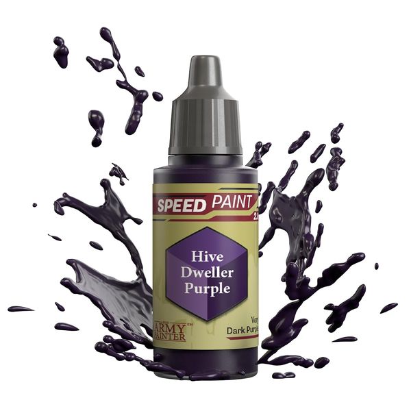 The Army Painter Speedpaint Hive Dweller Purple 2.0, Single Model Making Acrylic Paint, 18 ml, Single Layer Paint Solution for Fantasy Tabletop Miniatures Like Warhammer 40k Figures and DnD Miniatures