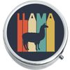 Llama Bold Navy Blue  Medicine Vitamin Pill Box
